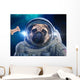 Pug Outer Space Dog Wall Decal