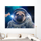 Pug Outer Space Dog Wall Decal