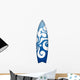 Blue Surfboard Wall Decal
