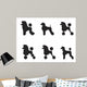 Black Poodle Clipped Various