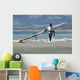 Windsurfer Carrying Surfboard Wall Mural