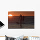 Wakeboarding At Sunset Wall Mural
