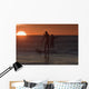 Wakeboarding At Sunset Wall Mural