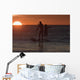 Wakeboarding At Sunset Wall Mural