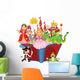 Children's Fantasy Book Reading Wall Decal