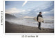 A Young Man Carries His Surfboard Down The Beach Wall Mural