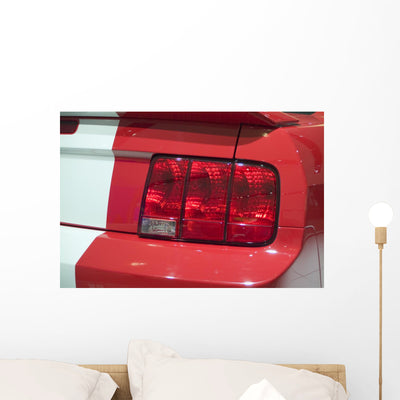 2006 Mustang Gt Tail Wall Decal shown on a wall