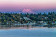 Sunset over Mt Rainier Wall Decal