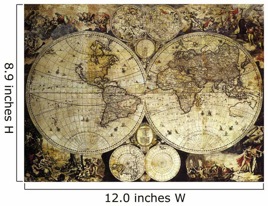 Vintage Map Wall Mural