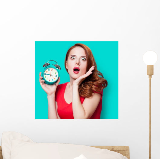 Young Beautfiul Redhead Girl Wall Decal