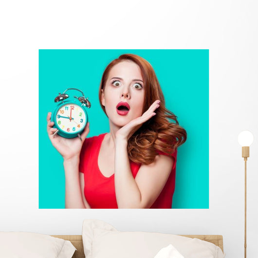 Young Beautfiul Redhead Girl Wall Decal