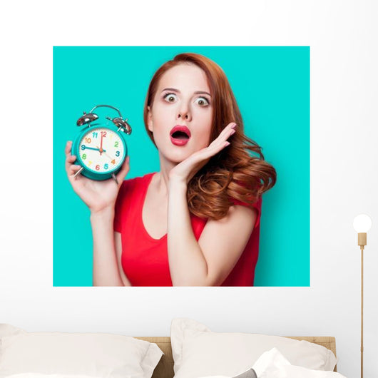 Young Beautfiul Redhead Girl Wall Decal