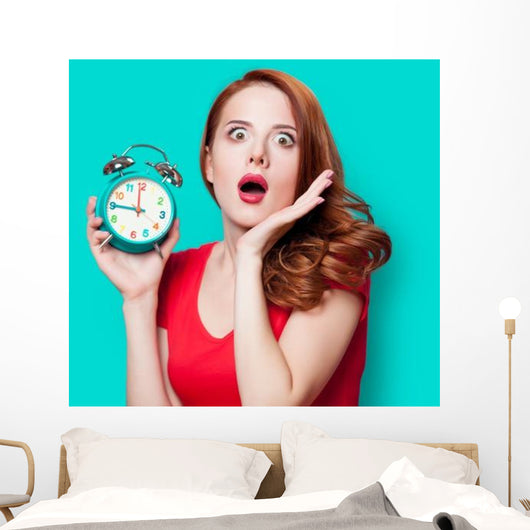 Young Beautfiul Redhead Girl Wall Decal