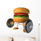 Fit Weightlifting Hamburger Wall Decal