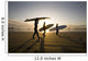 Silhouette Of Three Surfers Carrying Surfboards Wall Mural