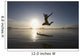 Silhouette Of Female Surfer Jumping For Joy Wall Mural