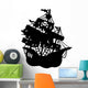 Mysterious Pirate Ship Silhouette Wall Decal