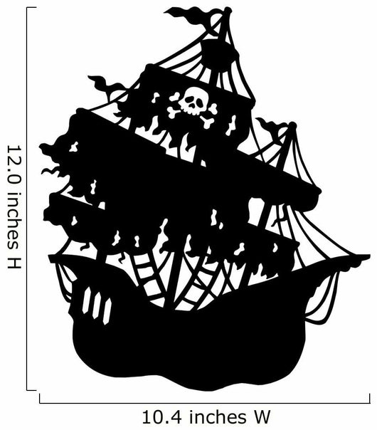 Peter Pan Pirate Ship Silhouette