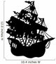 Mysterious Pirate Ship Silhouette Wall Decal