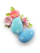 Blue Pastel Easter Eggs Wall Decal