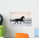 Black Horse Winter Wall Decal