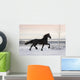 Black Horse Winter Wall Decal