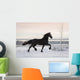 Black Horse Winter Wall Decal