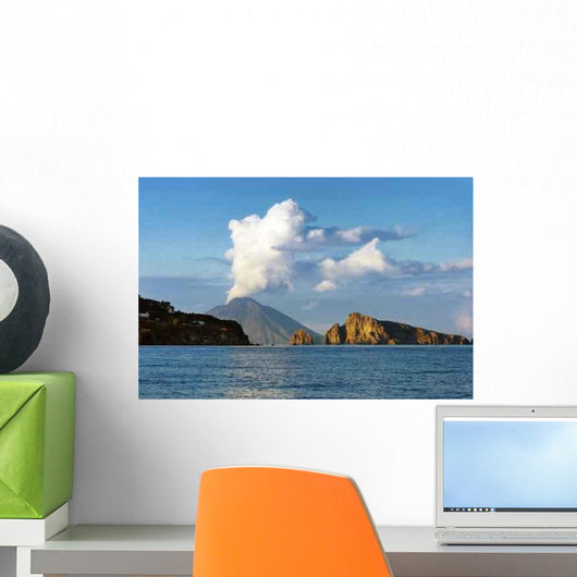 Stromboli Island Wall Decal