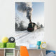Old Steam Locomotive Snow