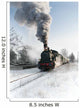 Old Steam Locomotive Snow