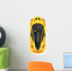 Yellow Sport Car Wall Decal