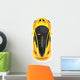Yellow Sport Car Wall Decal