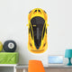 Yellow Sport Car Wall Decal