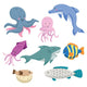 Sea Animals Cartoon Set Wall Decal