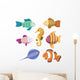 Set Tropical Sea Fish Wall Decal Sticker Set