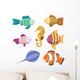 Set Tropical Sea Fish Wall Decal Sticker Set