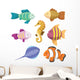 Set Tropical Sea Fish Wall Decal Sticker Set