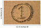 The Number 1 Written on the Beach  Part of a Coun Wall Mural
