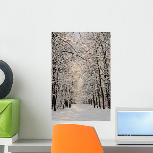 Winter Landscape Forest Wall Decal