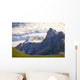View Of Glacial Mountains And Trees In Banff National Park Wall Mural
