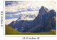 View Of Glacial Mountains And Trees In Banff National Park Wall Mural