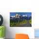 View Of Glacial Mountains And Trees Wall Mural