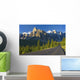 View Of Glacial Mountains And Trees Wall Mural