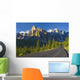View Of Glacial Mountains And Trees Wall Mural