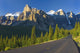 View Of Glacial Mountains And Trees Wall Mural