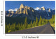 View Of Glacial Mountains And Trees Wall Mural