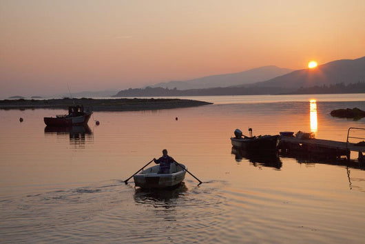 Sunset At Rosdohan Pier Near Sneem Wall Mural