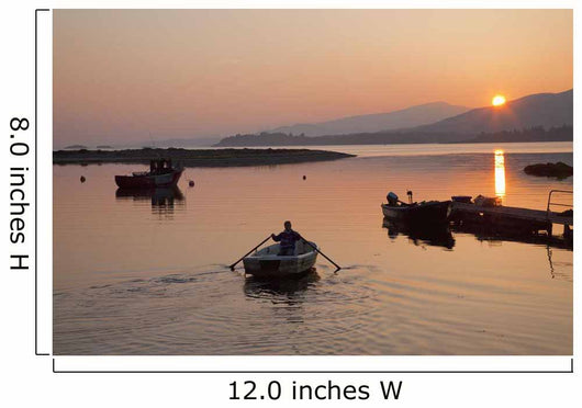 Sunset At Rosdohan Pier Near Sneem Wall Mural