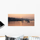 Sunset In The Harbor Wall Mural