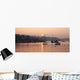 Sunset In The Harbor Wall Mural